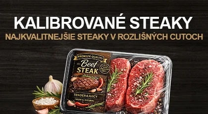 Kalibrované steaky a mäso z steakomatu kategória